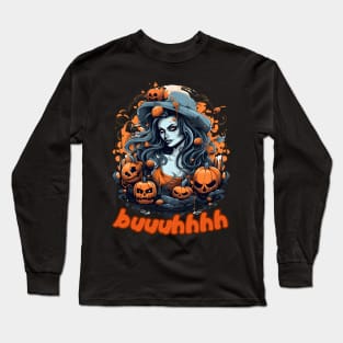 Buuhhhh-Halloween Haunt Long Sleeve T-Shirt